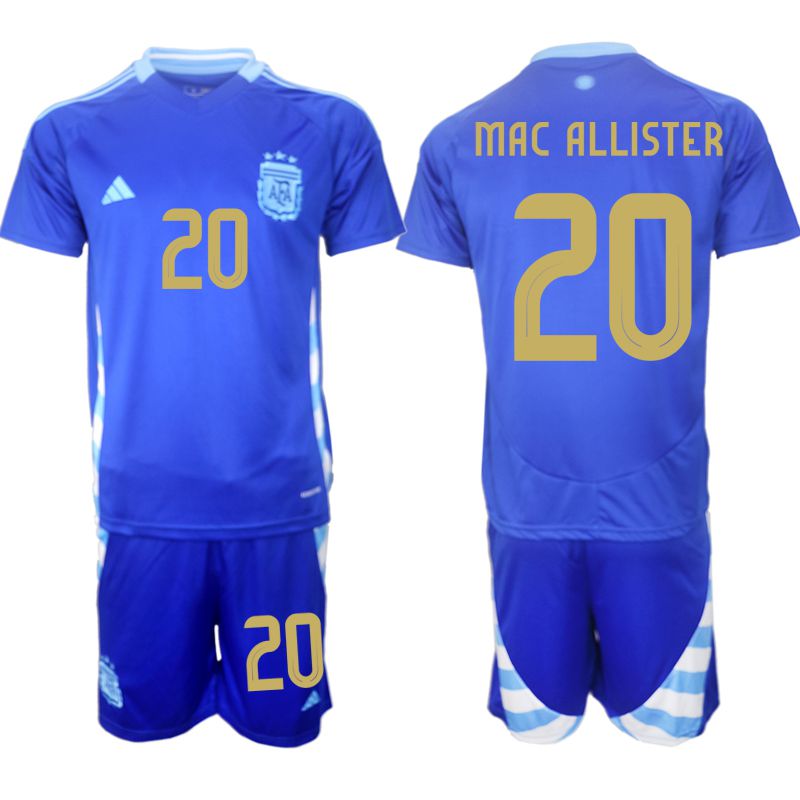 Men 2024-2025 Season Argentina away blue #20 Soccer Jersey->->Soccer Country Jersey
